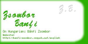 zsombor banfi business card