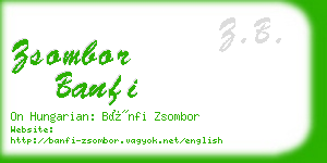 zsombor banfi business card